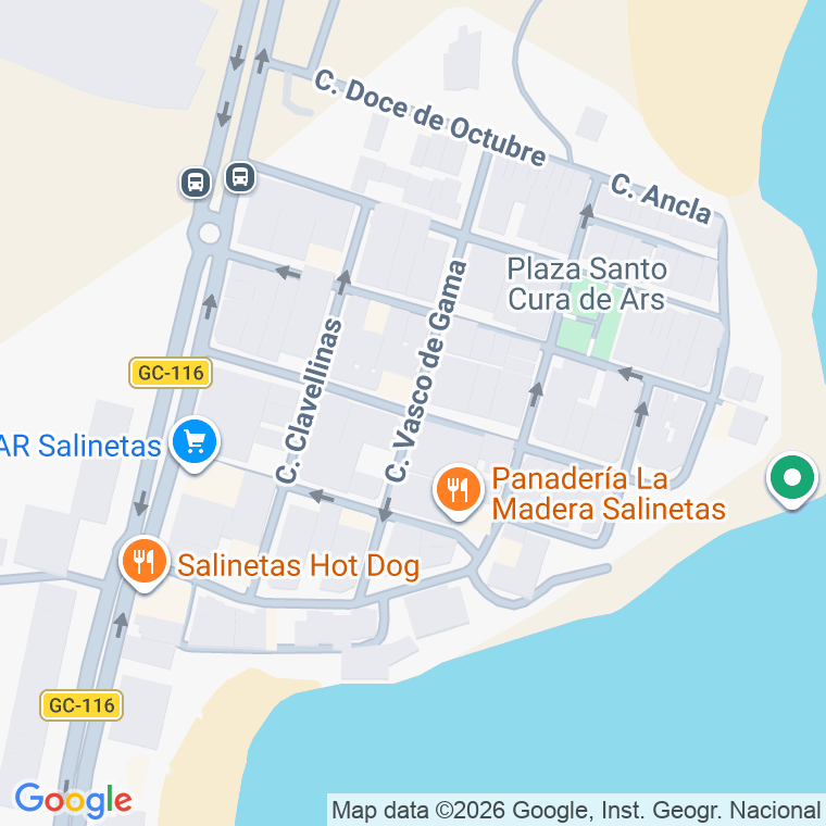 Código postal de Hermanos Pinzon en Telde