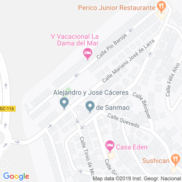 Código Postal calle Mariano Jose De Larra en Telde