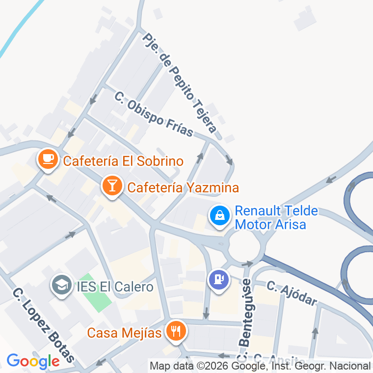 Código postal de Calle Padre Anchieta en Calero bajo (el)
