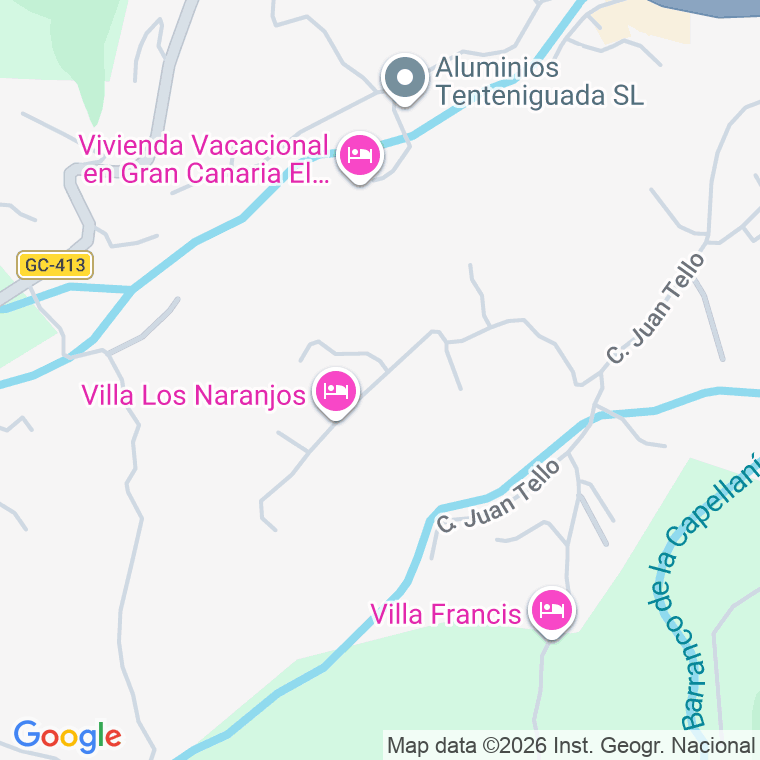 Código postal de Calle Montes (los)(tenteniguada en Tenteniguada