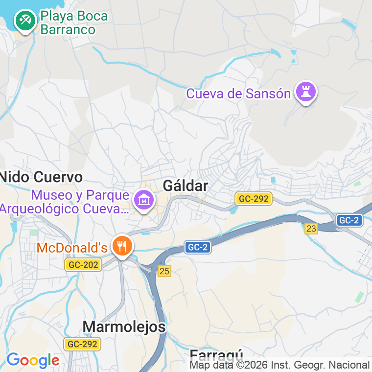 Código postal de Barrio Negrin (galdar) en Las Palmas