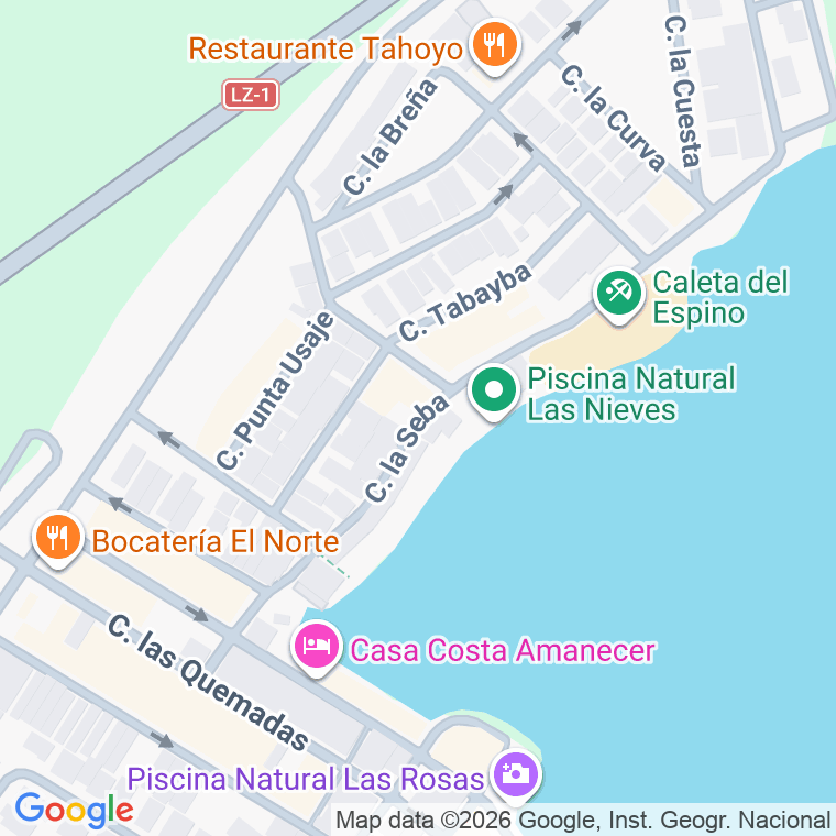 Código postal de Calle Seba (la) en Punta Mujeres
