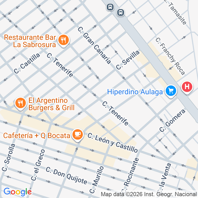 Código postal de Calle Barcelona en Puerto del Rosario