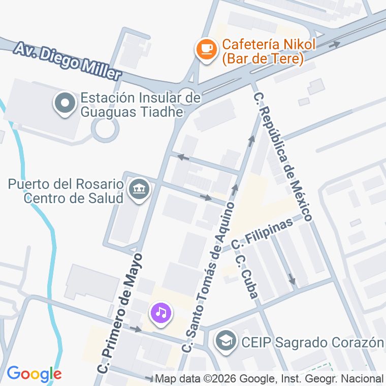 Código postal de Calle Doctor Cullen Ibañez en Puerto del Rosario