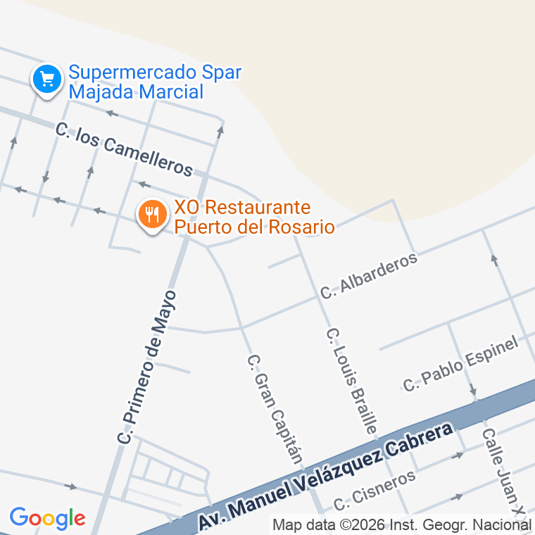 Código postal de Urb Majada Marcial en Puerto del Rosario