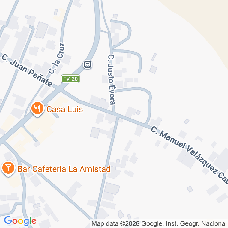 Código postal de Calle Justo Evora en Tiscamanita