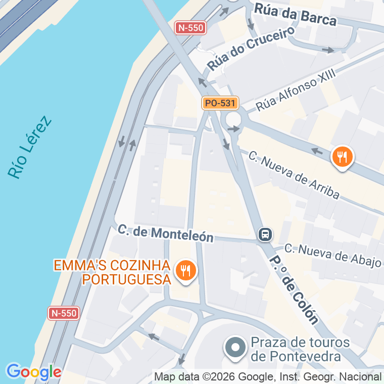 Código postal de Almirante Matos en Pontevedra