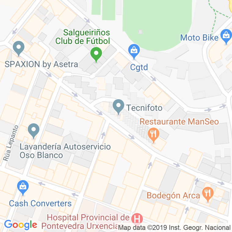 Código Postal calle Arco en Pontevedra