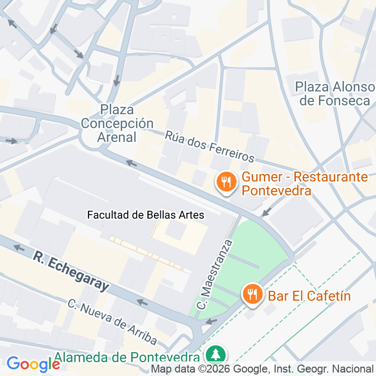 Código postal de General Martitegui en Pontevedra