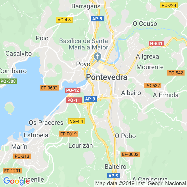 Código Postal calle Monte Del Taco en Pontevedra