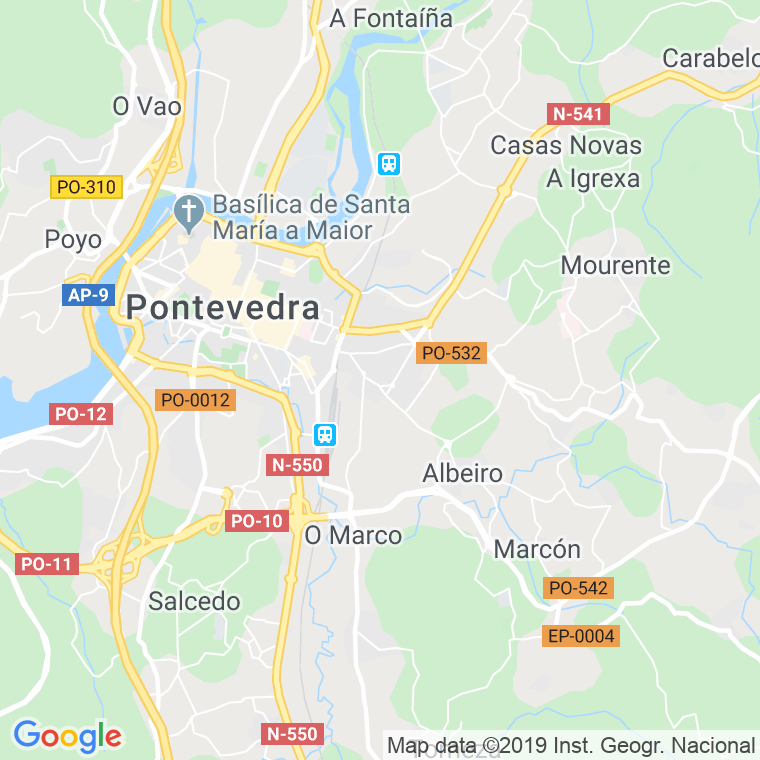 Código Postal calle Estrada, La en Pontevedra