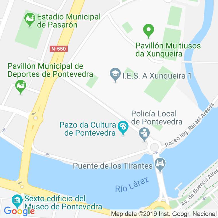 Código Postal calle Alexandre Boveda en Pontevedra