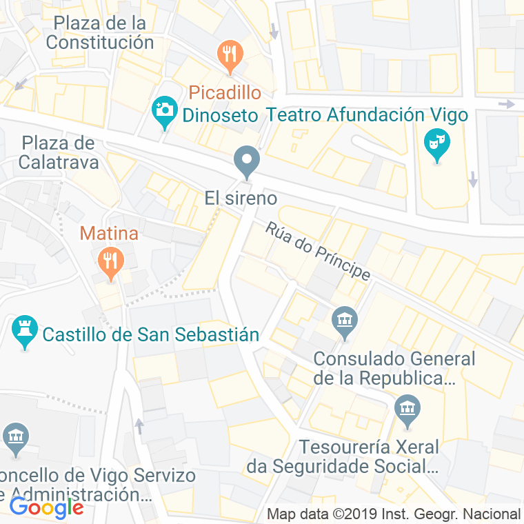 Código Postal calle Aurora, travesia en Vigo