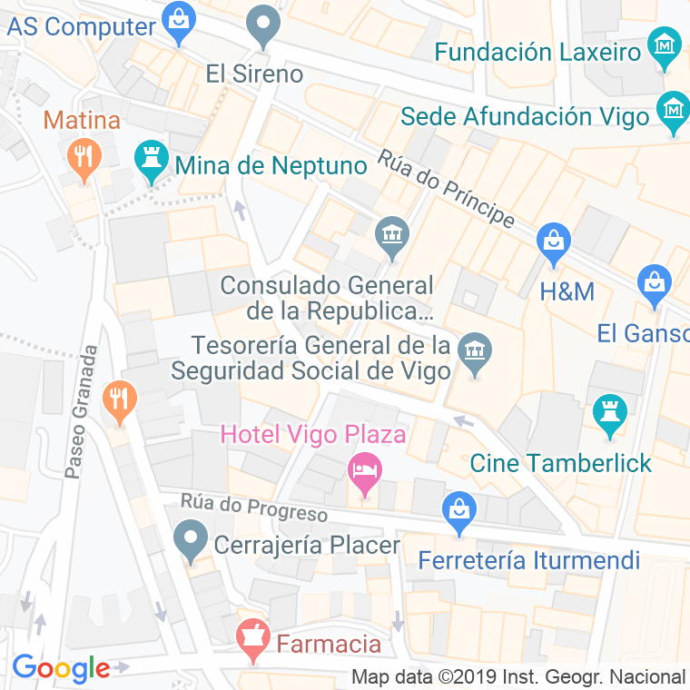 Código Postal calle Lopez De Neira en Vigo