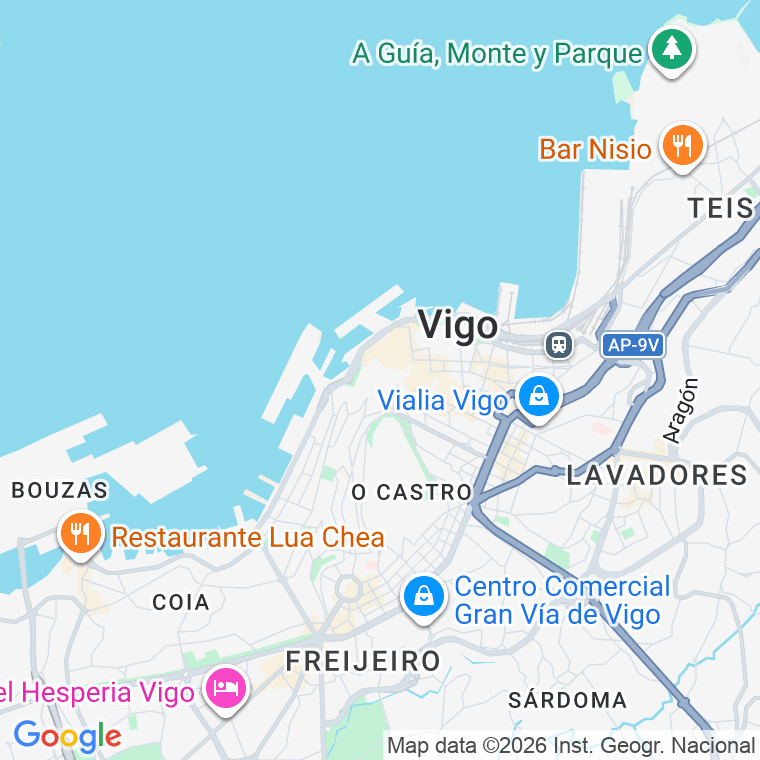 Código postal de Placer en Vigo