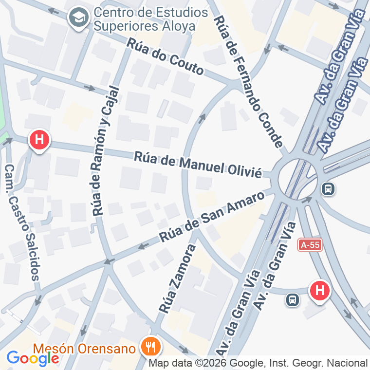 Código postal de Conde de Gondomar en Vigo