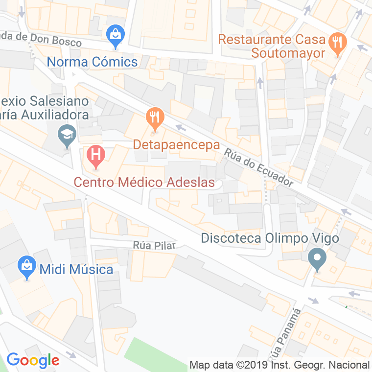 Código Postal calle Fisterra en Vigo