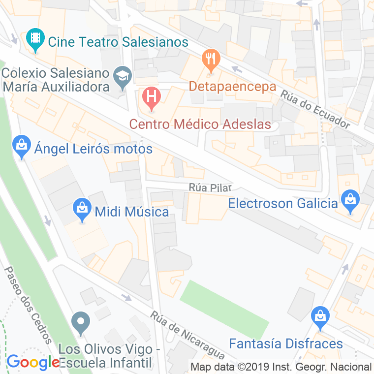 Código Postal calle Pilar, El en Vigo