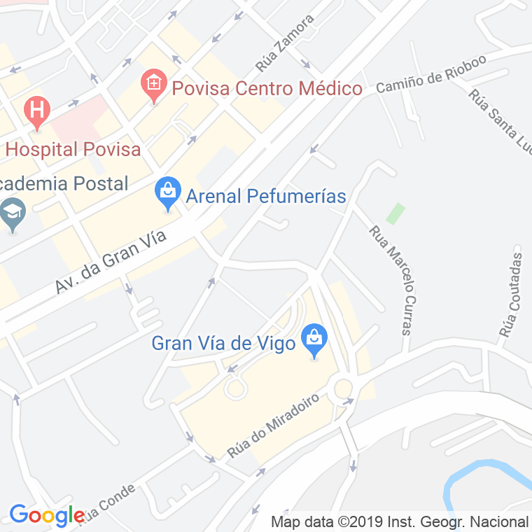 Código Postal calle Castaño, Baixada, travesia en Vigo