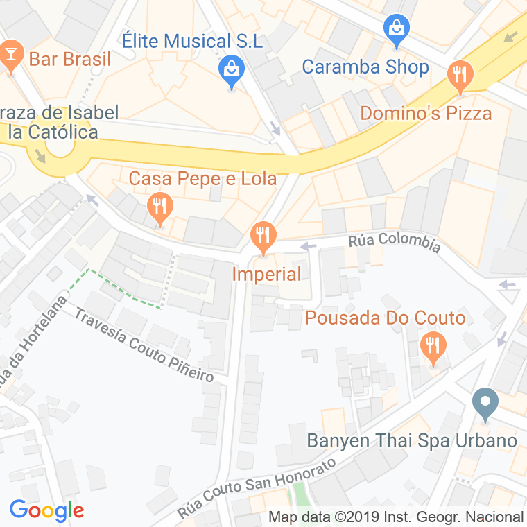 Código Postal calle Colombia en Vigo