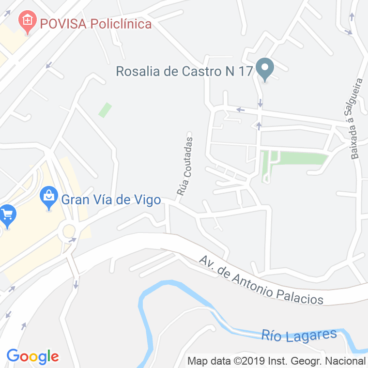 Código Postal calle Coutadas-salgueira en Vigo