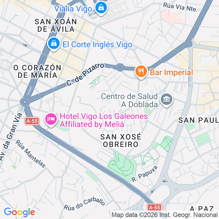 Código postal de Couto de San Honorato en Vigo