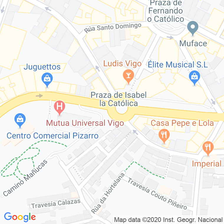 Código Postal calle Isabel La Catolica, praza en Vigo