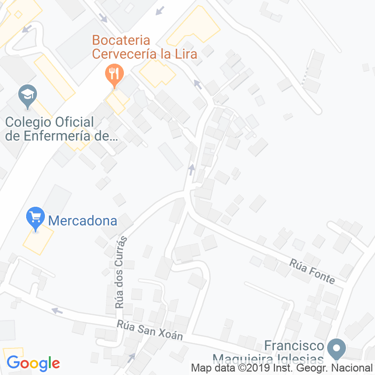 Código Postal calle Marcelino Curras en Vigo