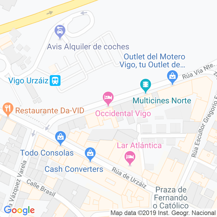 Código Postal calle Mexico en Vigo