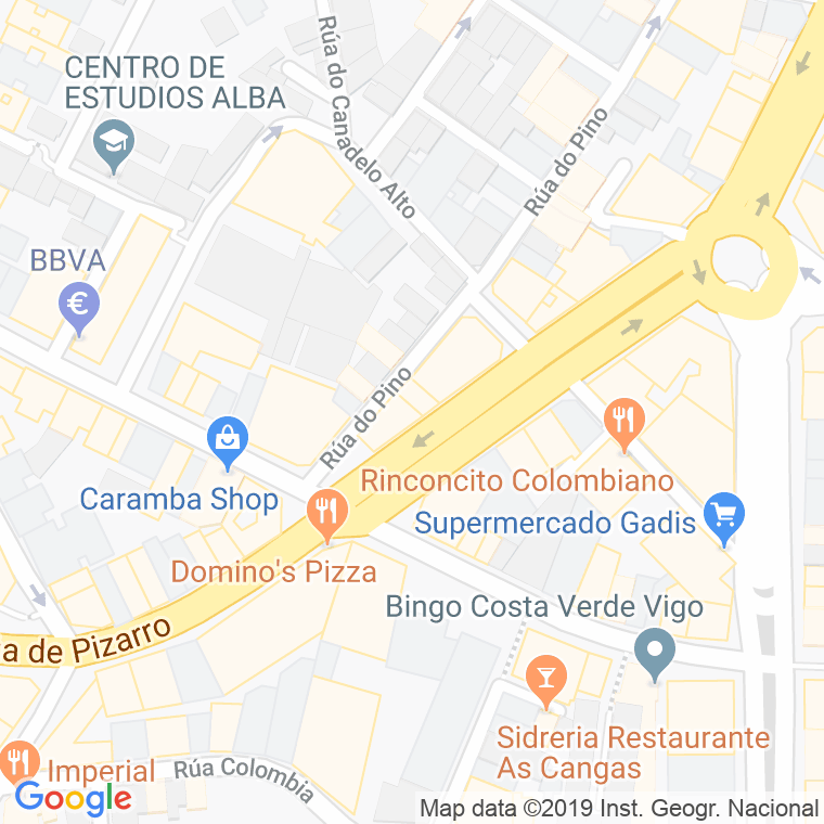 Código Postal calle Provincial 1, 2, Y 3, Carretera, travesia en Vigo