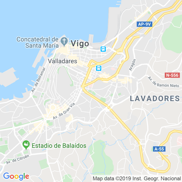 Código Postal calle Provincial, carretera (Impares Del 1 Al 117)  (Pares Del 2 Al 114) en Vigo