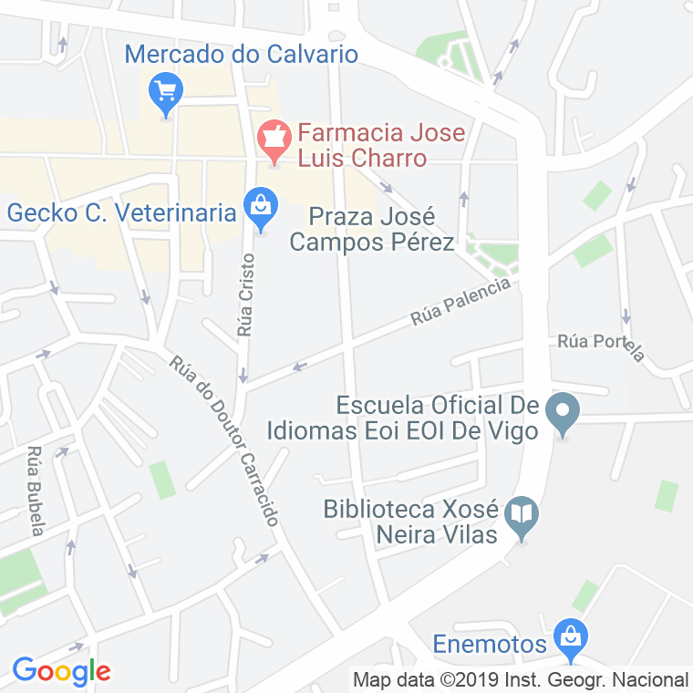 Código Postal calle Palencia en Vigo