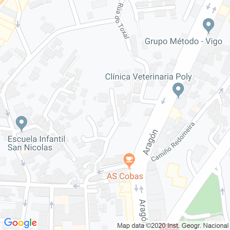 Código Postal calle Extremadura, travesia en Vigo