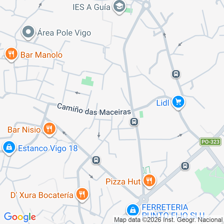 Código postal de Maceiras en Vigo