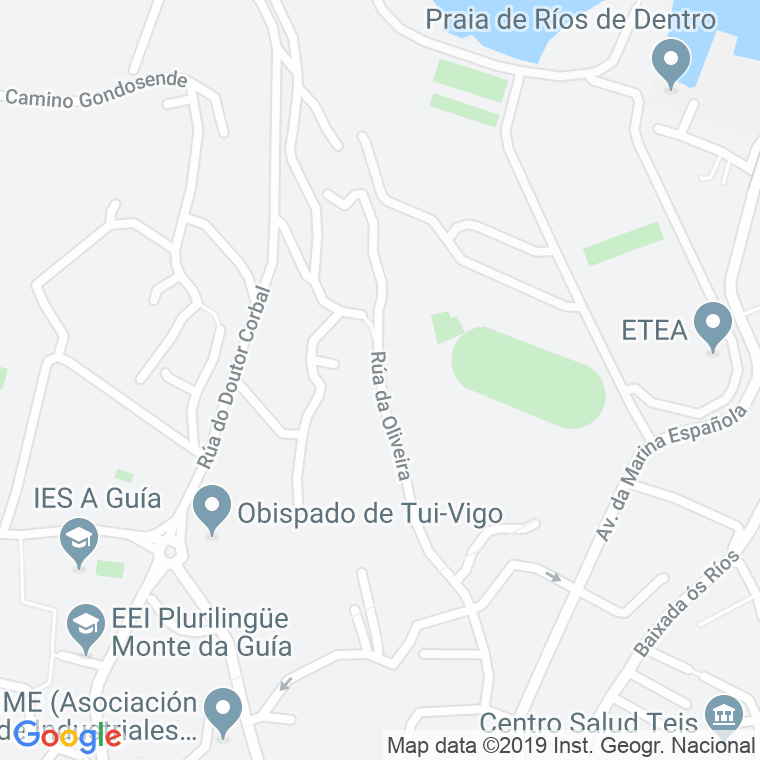 Código Postal calle Oliveira De Abajo en Vigo