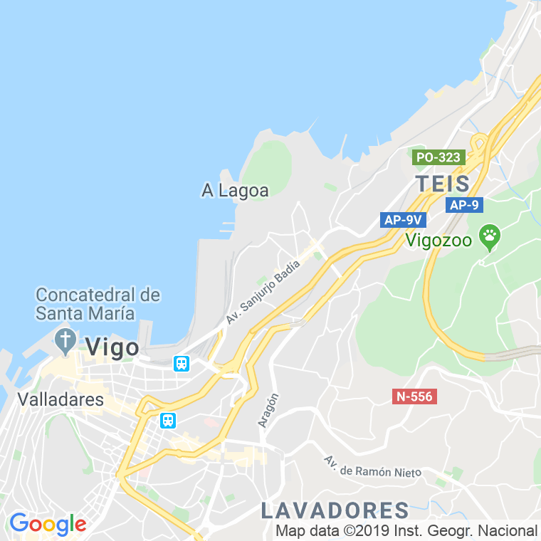 Código Postal calle Ponte-teis, subida en Vigo