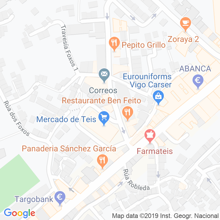 Código Postal calle Purificacion Saavedra, 1/a, 2/a, Y 3/a, travesia en Vigo