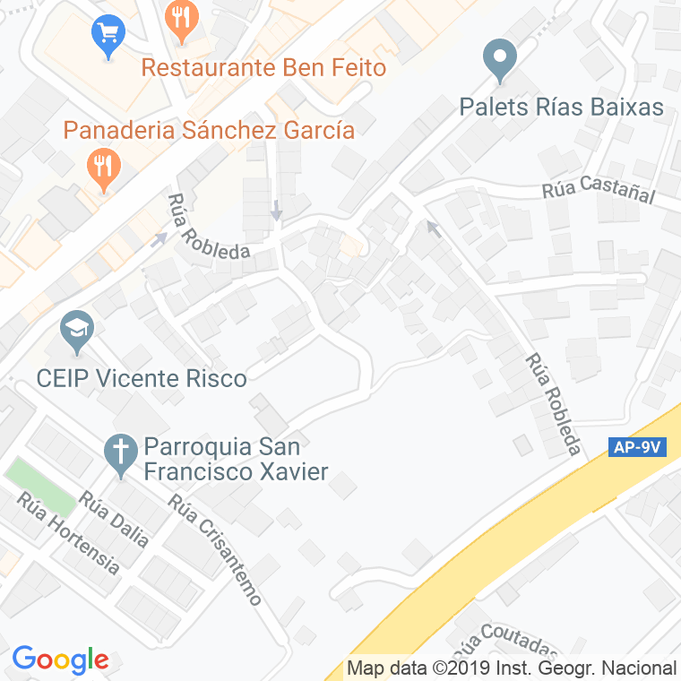 Código Postal calle Toural De Adentro en Vigo