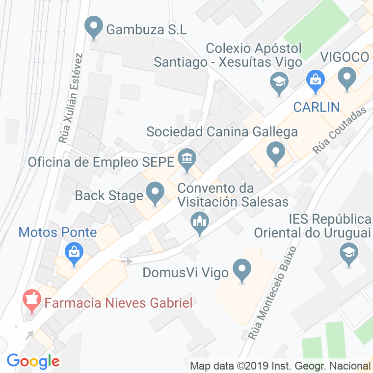 Código Postal calle Xazmin en Vigo