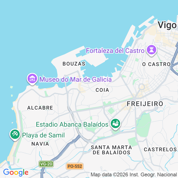 Código postal de Figueiras   (impares del 1 al Final)  (pares del 2 al Final) en Vigo