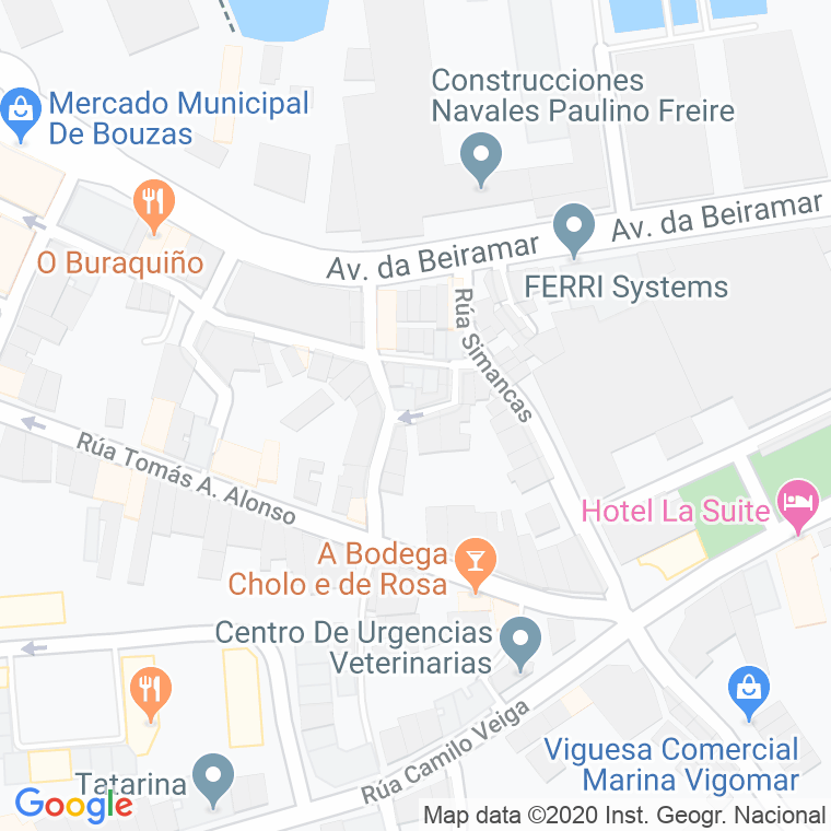 Código Postal calle Santa Cruz en Vigo