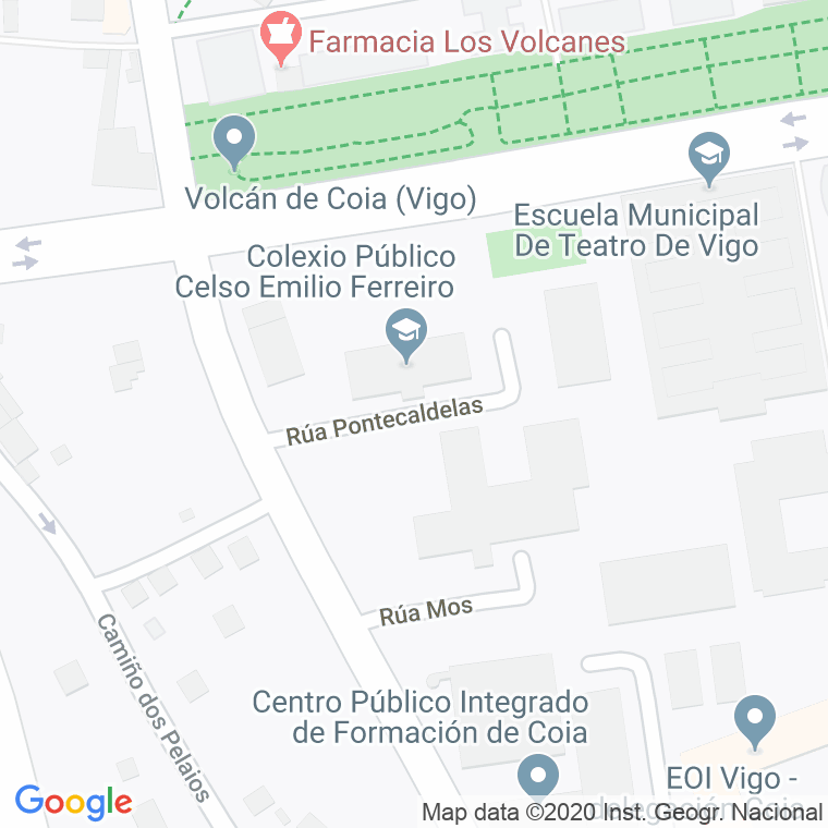 Código Postal calle Pontecaldelas en Vigo