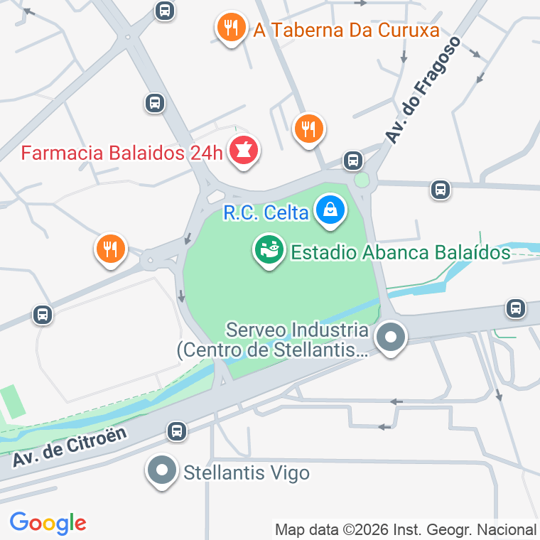 Código postal de Balaidos, Avenida en Vigo