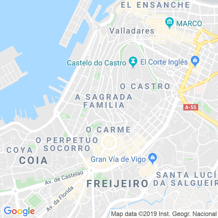 Código Postal calle Camelias, avenida (Impares Del 35 Al Final)  (Pares Del 42 Al Final) en Vigo