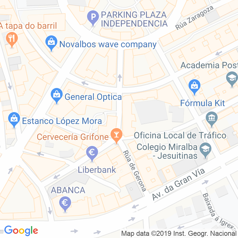 Código Postal calle Gerona en Vigo