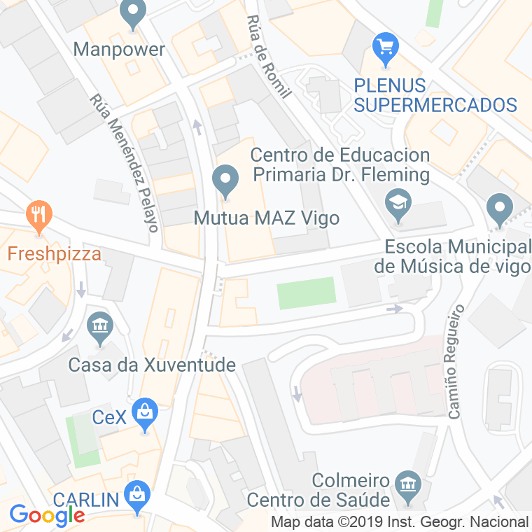 Código Postal calle Ourense en Vigo