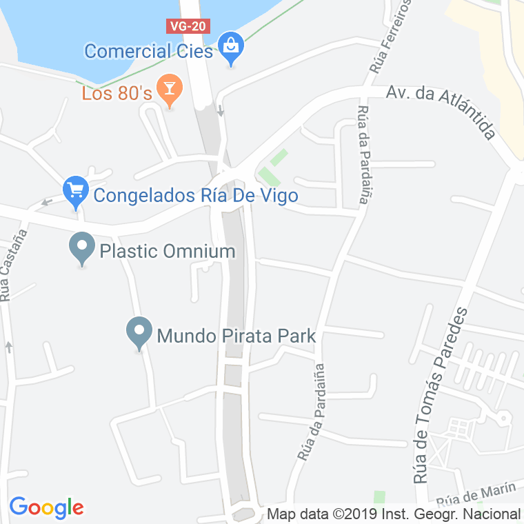 Código Postal calle Caringosta en Vigo