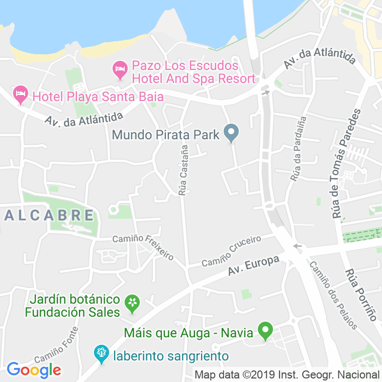 Código Postal calle Castaña (Alcabre) en Vigo