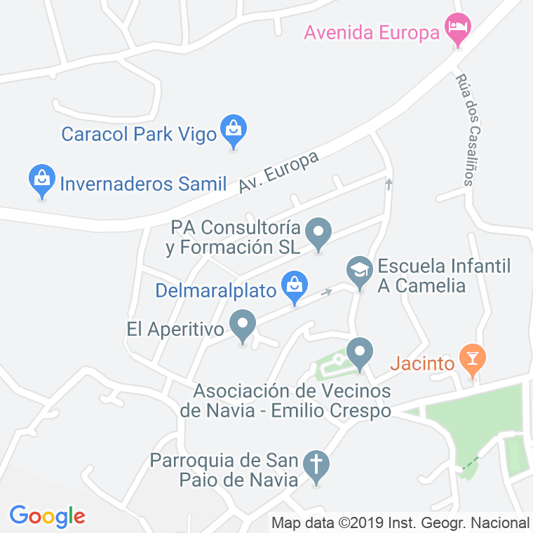 Código Postal calle Lourido (Navia) en Vigo