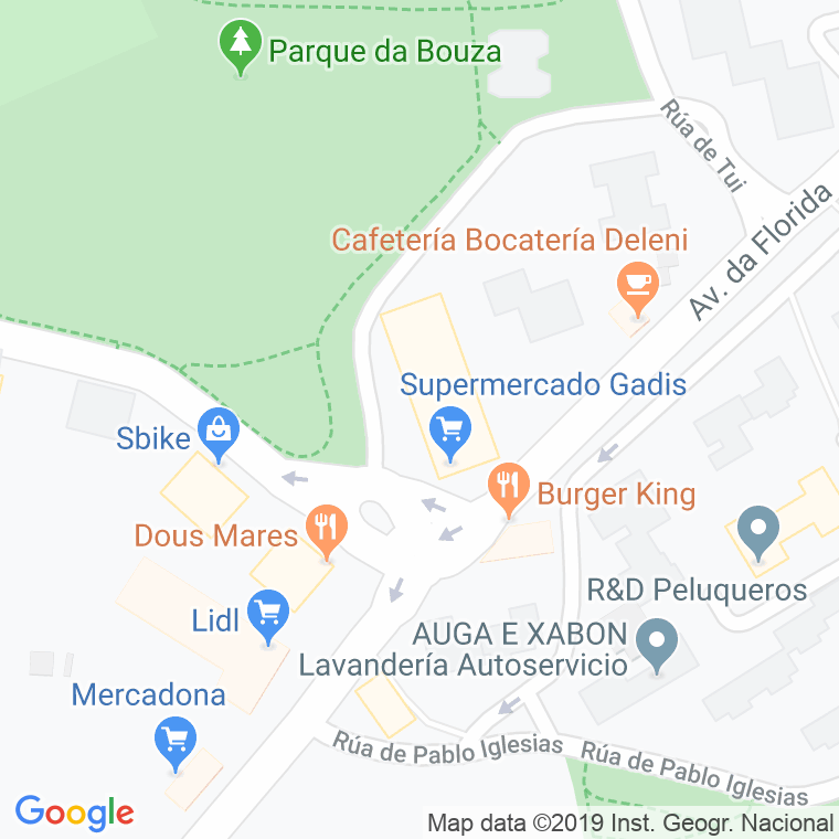 Código Postal calle Bouza, A, camiño en Vigo